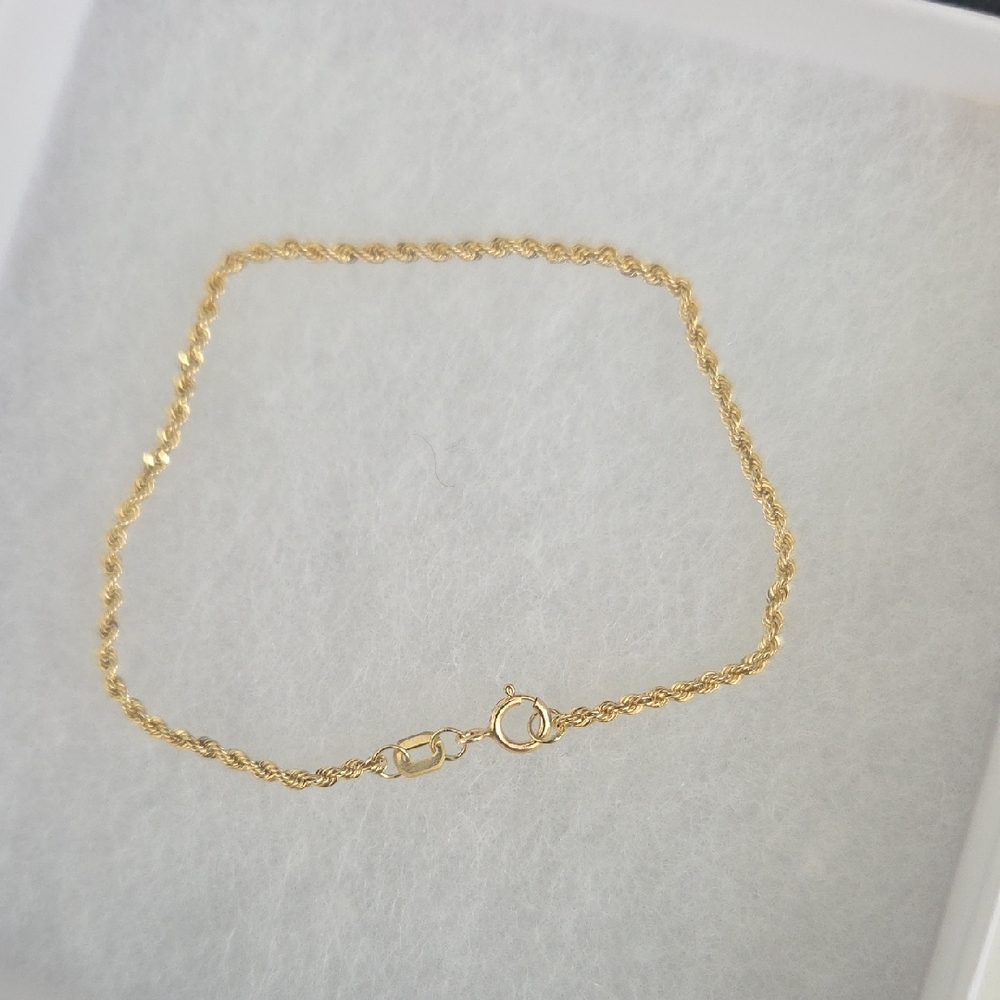 Classic Gold Rope Chain Bracelet - Elegant Women’s Jewelry